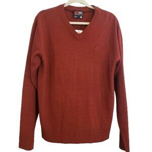 Southpole V-neck burgundy lightweight sweater size M NWT